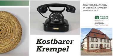 Banner zur Ausstellung Kostbarer Krempel